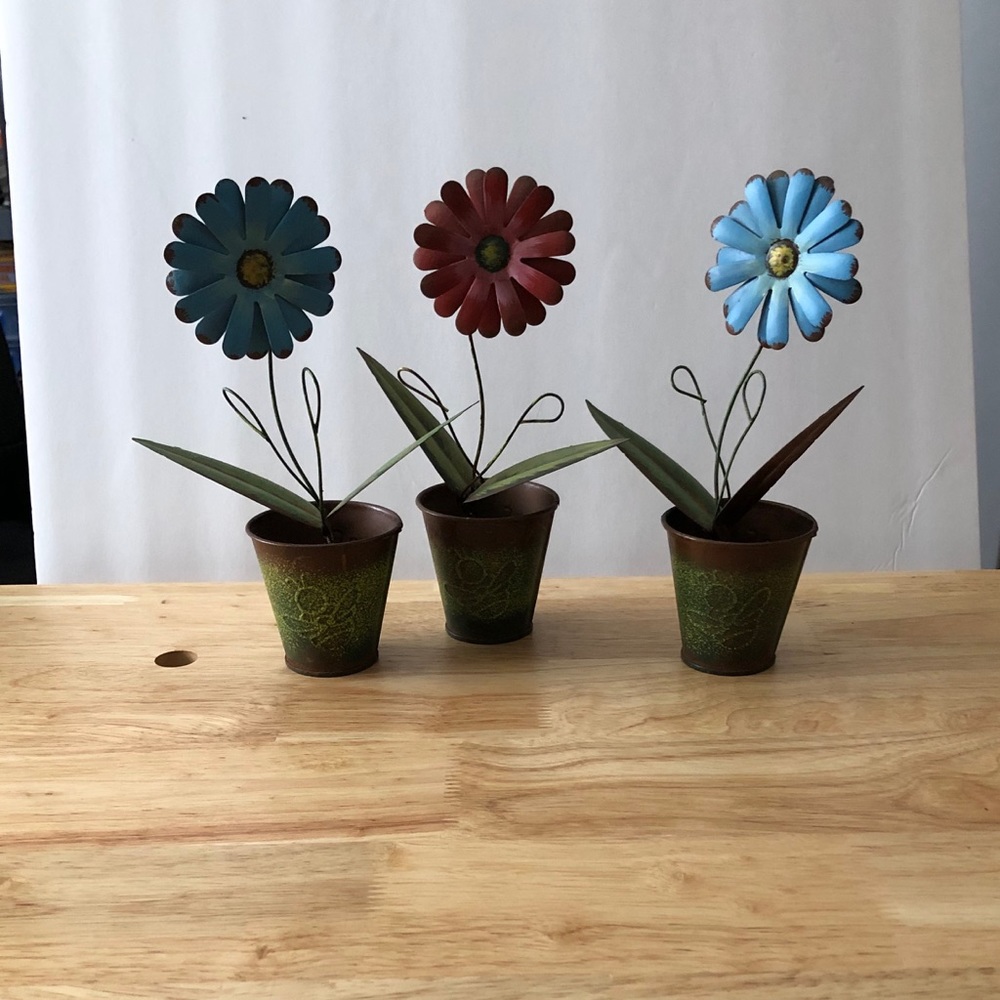 Metal art flowers